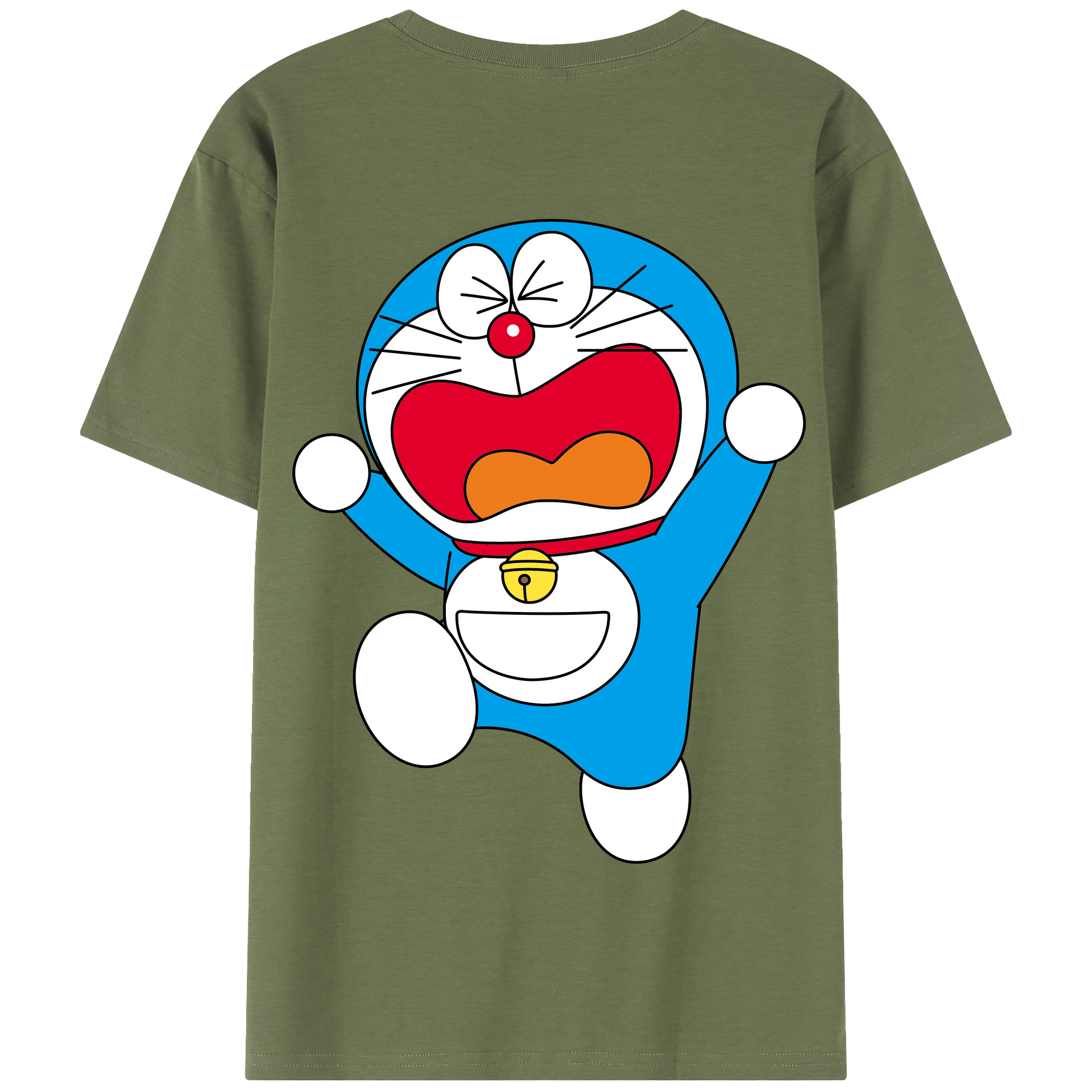 （画像用） ドラえもん Doraemon 綿100％半袖Tシャツ（背面プリント）